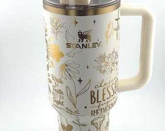 Engraved Christian Stanley Quencher: 40oz Insulated Tumbler