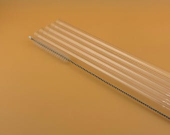 Vervanging van doorzichtig rietje: herbruikbaar plastic rietje voor bekers van 40 oz