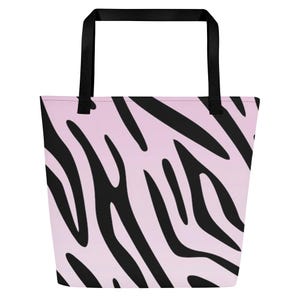 Sac fourre-tout, imprimé zèbre, grand sac fourre-tout imprimé zèbre, sac à main zèbre, housse pour vêtement, sac à main, portefeuille, cabas durable tendance Respectueux de l&#39;environnement