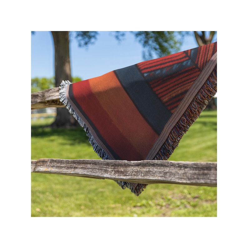 Woven Blanket Cherokee Tsalagi Tapestry Cotton Polyester Blend Quality Blanket Soft Cozy Woven Blanket bild 6