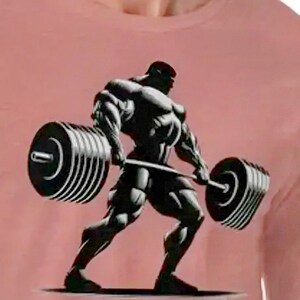 Cotton Long Sleeve T shirt, Strongman Bella Canvas, Fitness, Powerlifting, Weightlifting