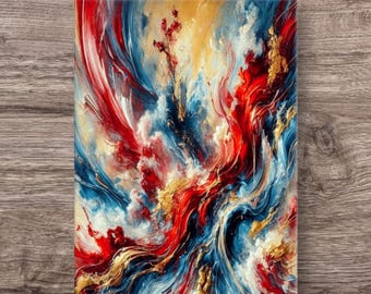 Abstract expressionisme canvasafdruk, canvas muurkunst print Home decor kantoor decor moderne kunst print