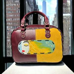 Bolso de mano de cuero hecho a mano, bolso de cuero, cartera de cuero, bolso de hombro de cuero, bolso de mano personalizado para mujer, regalo para mamá