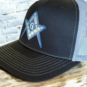 Custom Masonic Trucker Hat: Square & Compass Patch, Personalized Lodge