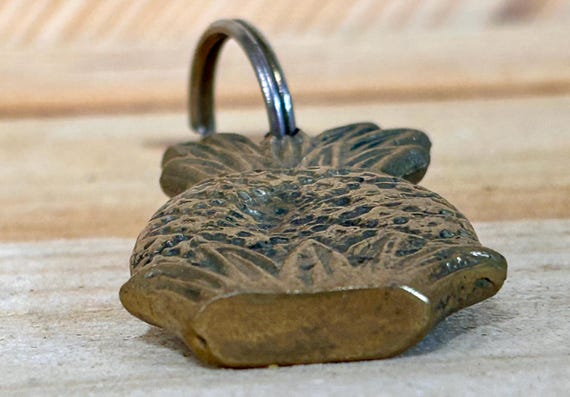 Brass Pineapple Key Ring Key Chain Backpack Charm… - image 5
