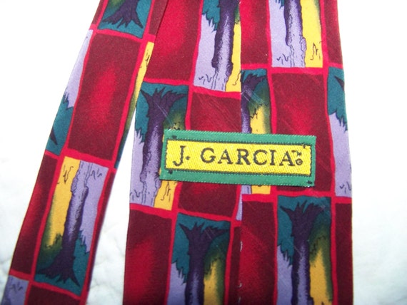 Vintage J Garcia Necktie 100% Silk Designer Tie J… - image 4