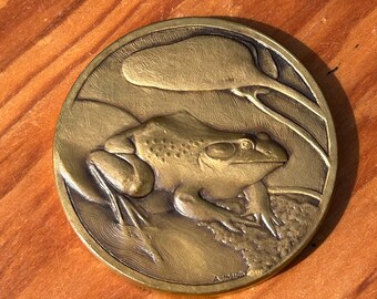 Brookgreen Garden 1998 Bronze Medal "Life in the Freshwater Swamp" Anne Merck Artist Myrtle Beach South Carolina