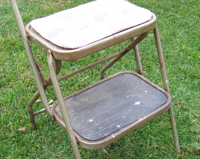 Vintage Metal Step Stool...durham Mfg...mid Century...retro Kitchen...made in Usa...extra ...