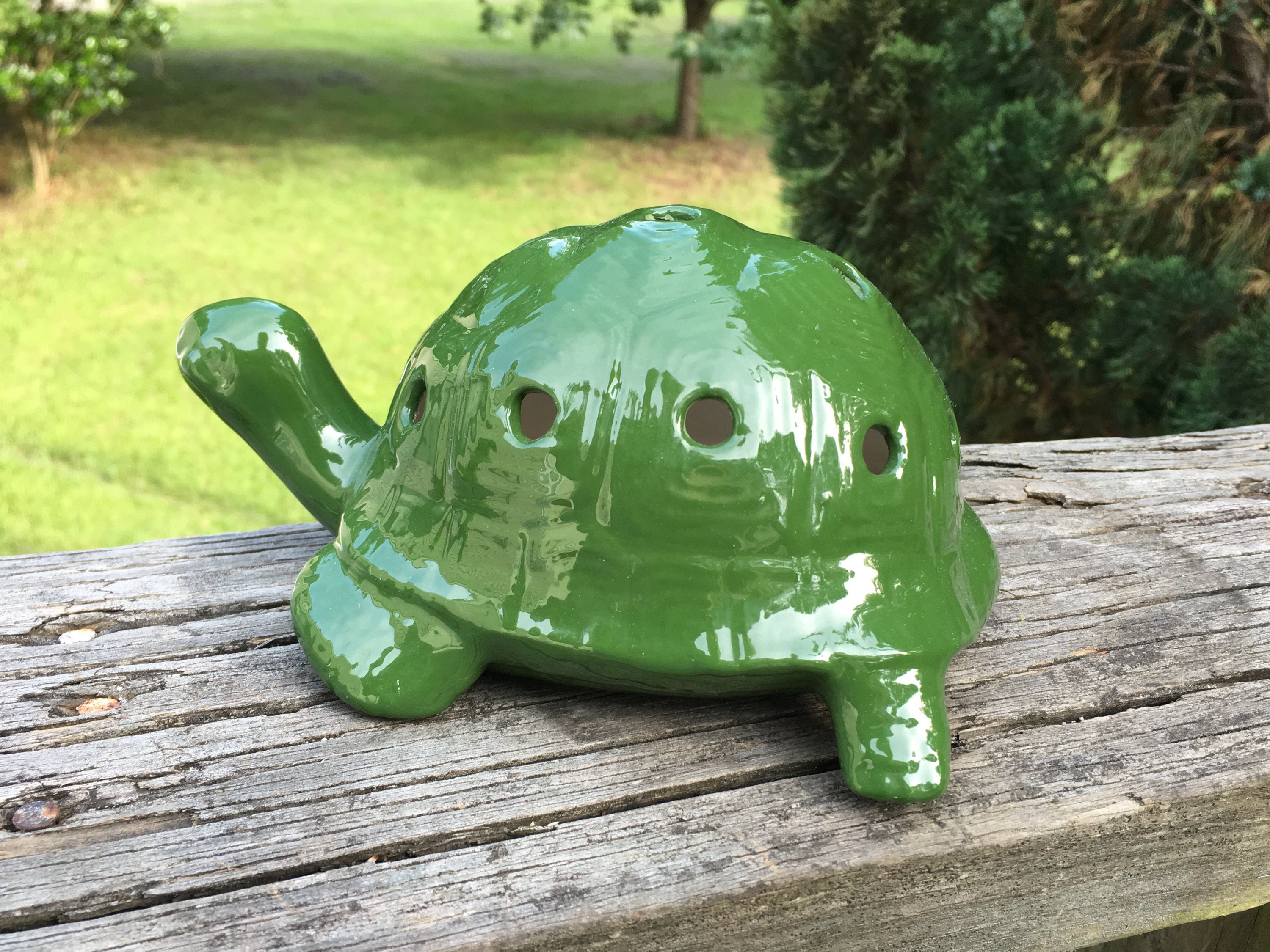 Handmade Ceramic Turtle Pencil Holder Mid Century Turtle Etsy