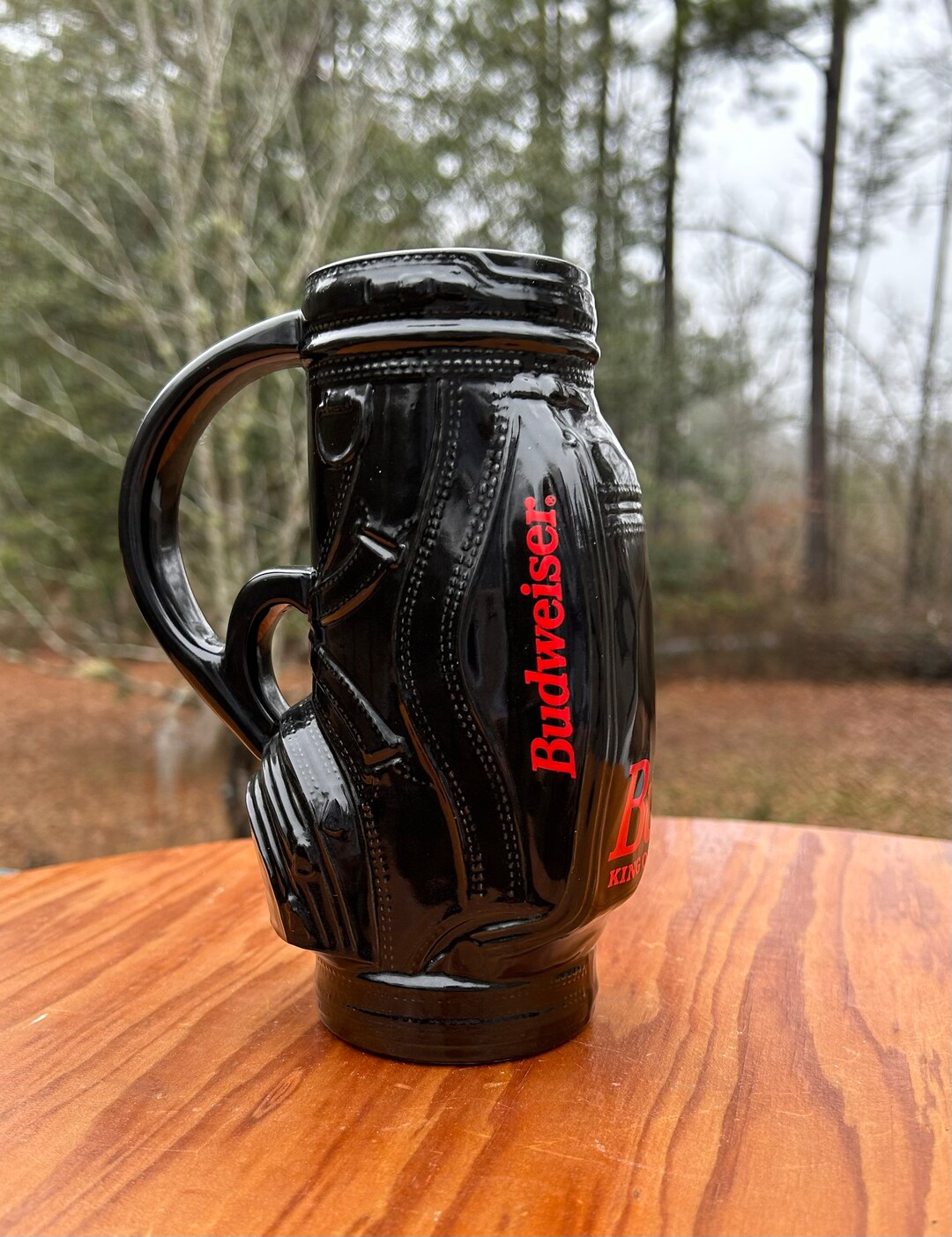 Black 1993 Budweiser Golf Bag Stein Anheuserbusch Collectible Etsy