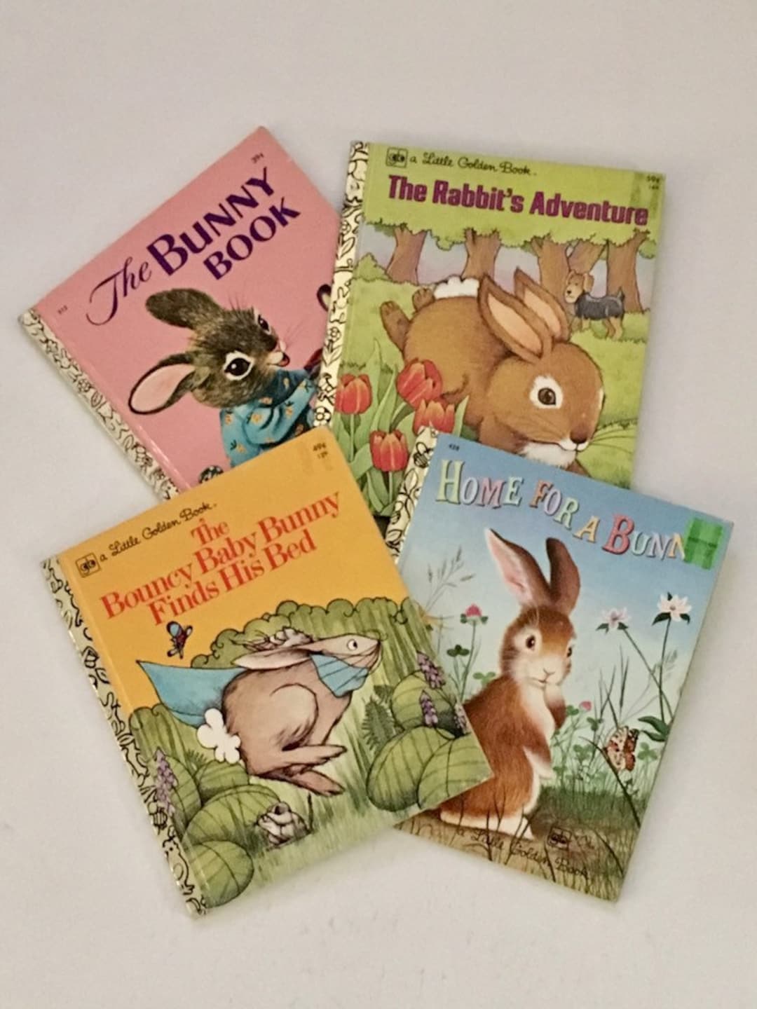 4 Little Golden Books Bunny Rabbit Stories Bunny Bedtime Storybooks ...
