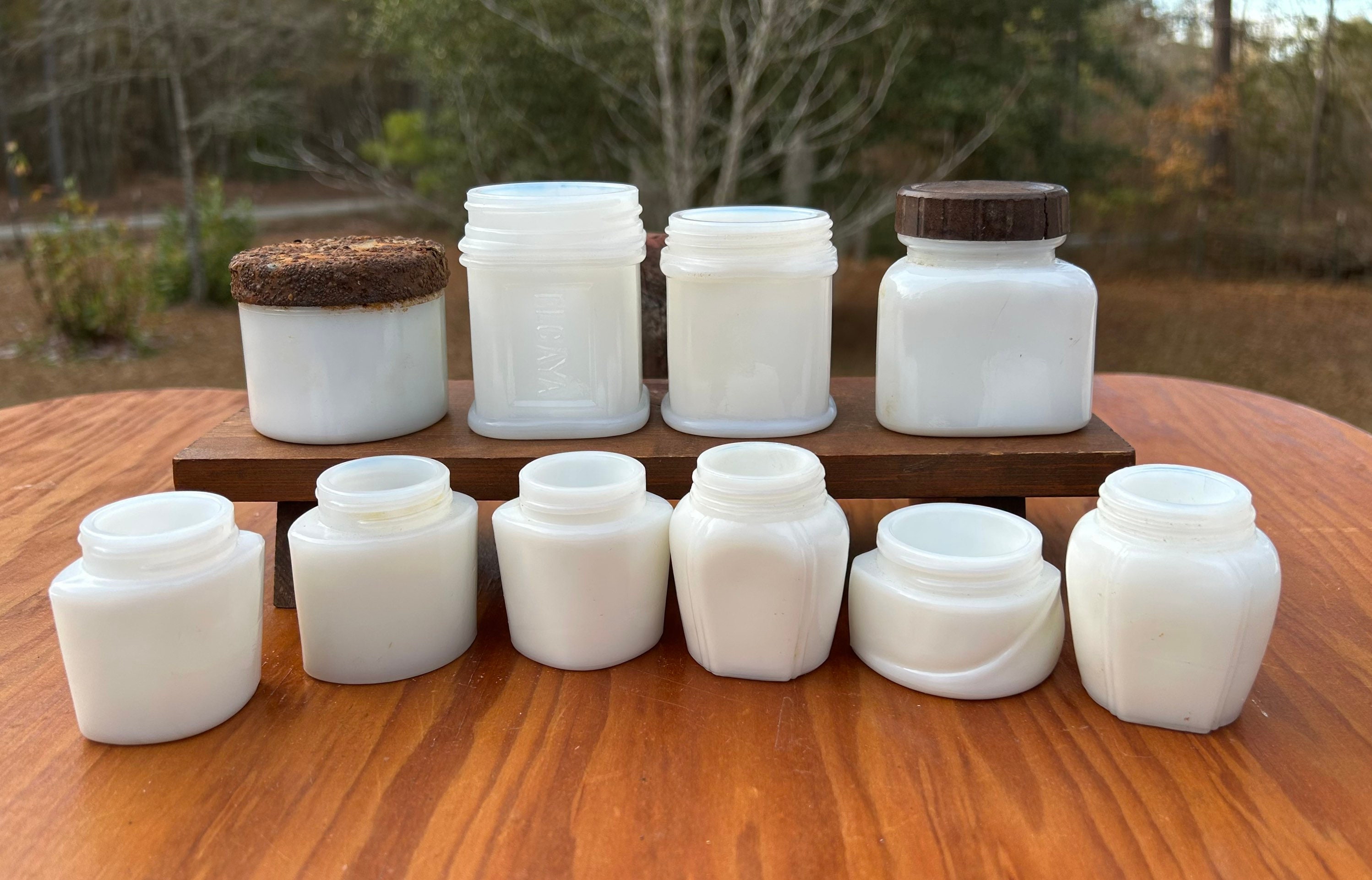 Milk Glass Bottles Wholesale Bottle Jug Vintage Lids Container Jars Jar  Small 1000Ml Drinking Reusable With