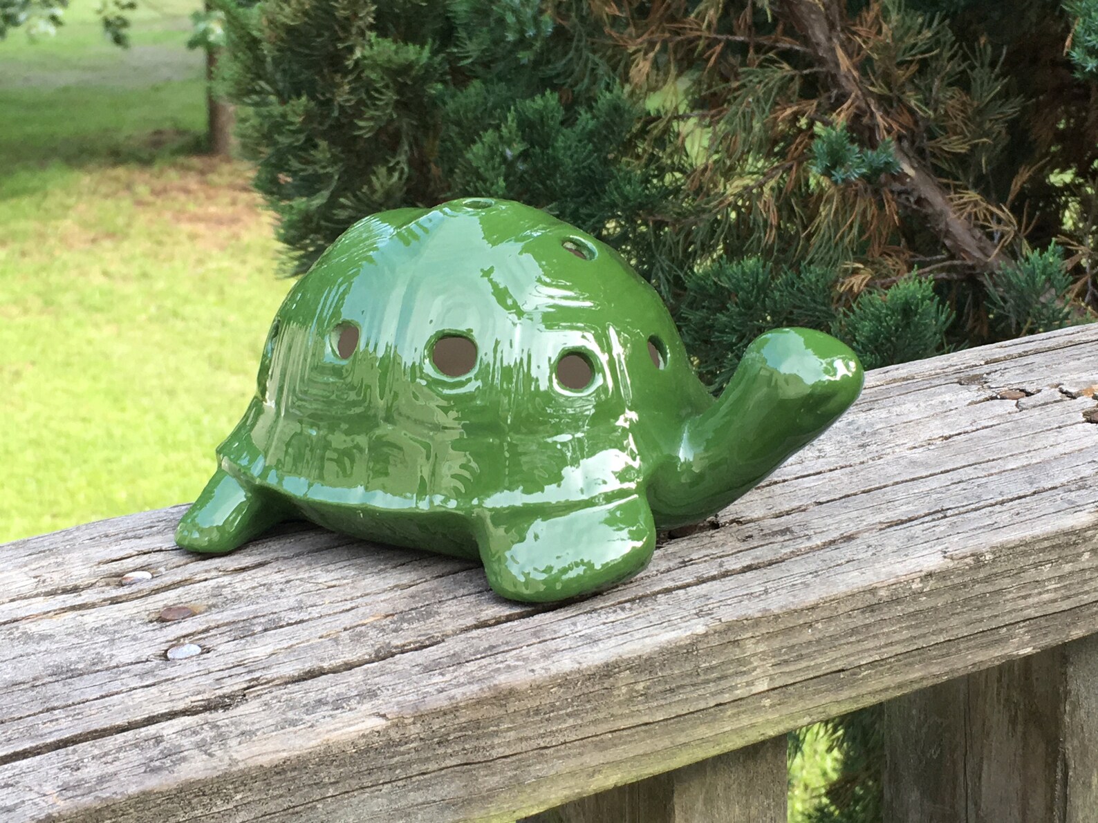Handmade Ceramic Turtle Pencil Holder Mid Century Turtle Etsy