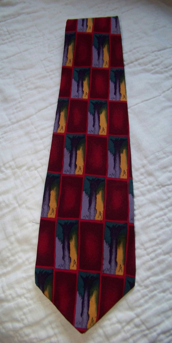 Vintage J Garcia Necktie 100% Silk Designer Tie J… - image 3