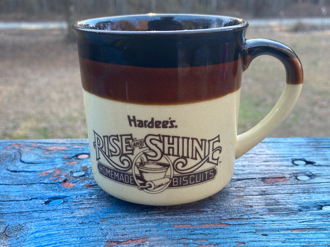 Hardee's Coffee Mug 1989 Coffee Cup Rise and Shine Etsy
