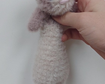 Ferret Fidget Plushie with weighted beanie belly