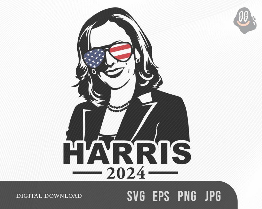 Kamala Harris 2024 Svg, Kamala Harris USA Svg, Kamala Harris With ...