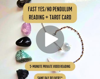 Pendulum Reading: One Focused Yes/No Question Answered with Bonus Tarot Interpretation (Video)