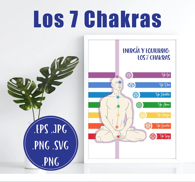 Los 7 Chakras Del Cuerpo Humano – Ilustración Espiritual En Español ...
