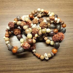 10 pcs Tibetan Bodhi Bead Bracelet, Random Bodhi Seed Bracelet