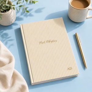 New Job Journal with Personalized Cover, Promotion Gift for Coworker