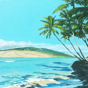 Welakahao Beach, kihei,Maui art print