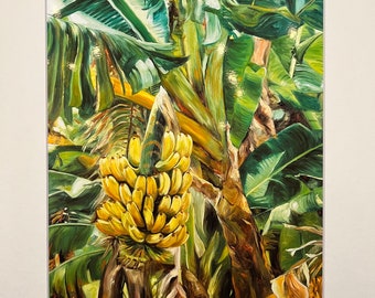 Maui Bananas - matted and signed art print