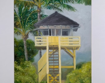 Kamaole II beach park 11x14 matted print