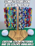 CUSTOM Baseball Softball Sports Drip Rhinestone Beaded Necklace *FREE SHIPPING On All Orders /  35 colors Available*
