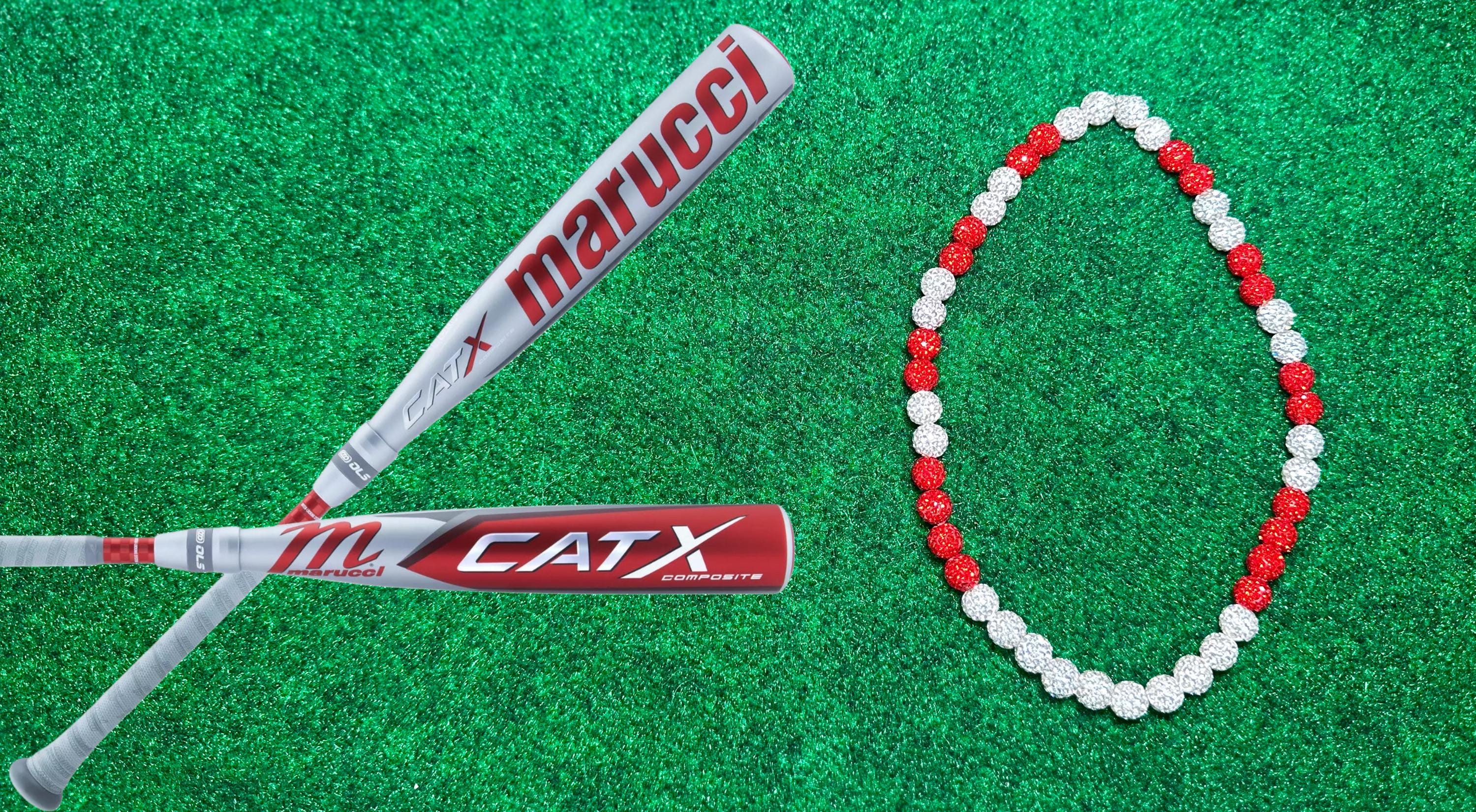 アクセサリー marucci Catx Marucci Bat (red and White) Inspired Baseball Sports