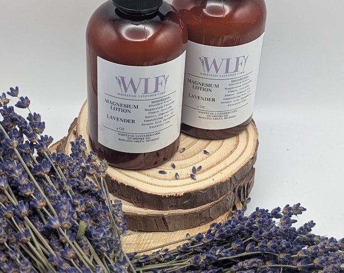 Magnesium Lotion: All-Natural Ingredients, Infused with Essential Oils
