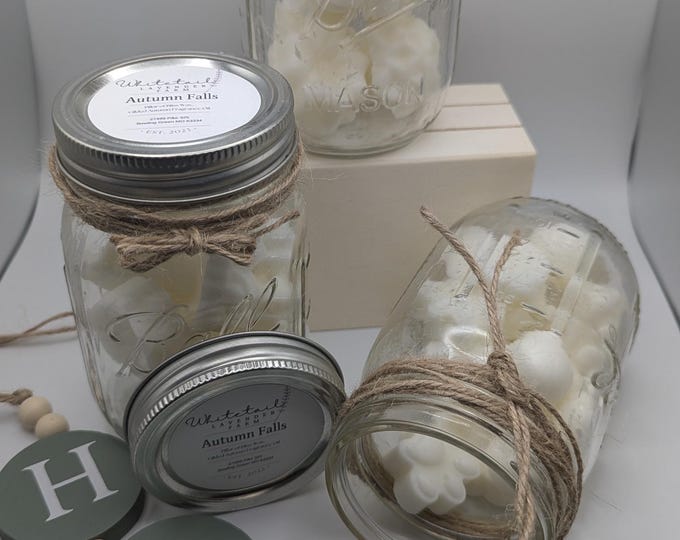 Wax Melts approx 4 oz in Mason Jar