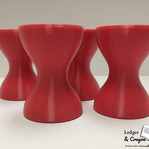 3D Printed Hourglass Figure Set: PETG Desk Decor, Game Marker