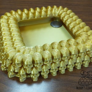 虫よけ爬虫類用餌皿（スカルデザイン）｜トカゲ・カエル用昆虫ボウル｜塗装可能、カスタムカラーも承ります