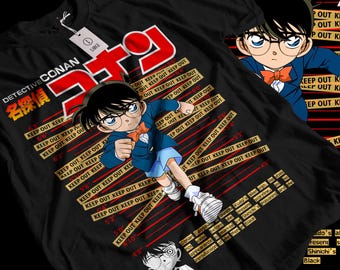 90年代ヴィンテージ名探偵コナンアニメTシャツマンガシャツ日本のT