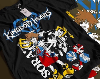 キングダム ハーツ インク Tシャツ - キーブレード - ソラ リク カイリ
