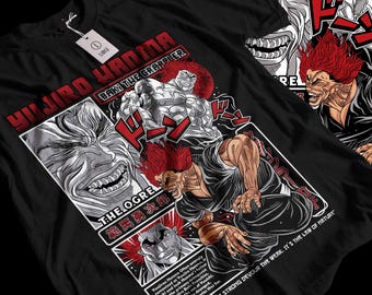Chemise JACK HANMA, T-shirt Anime série Baki Hanma, chemise Baki le grappin, t-shirts de boxe Manga Yujiro Hanma Baki, chemise Anime, tee-shirt Jack Hanma