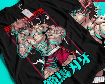 Chemise JACK HANMA, T-shirt Anime série Baki Hanma, chemise Baki le grappin, t-shirts de boxe Manga Yujiro Hanma Baki, chemise Anime, tee-shirt Jack Hanma