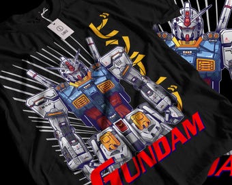Camiseta unisex de Gundam, camiseta de anime de los 90, camiseta vintage, camiseta para amantes del anime robot, camiseta de anime, camiseta de manga japonesa, camiseta retro de anime de Gundam