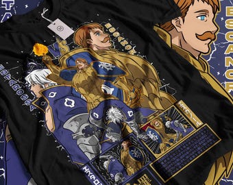 ユニセックス メリオダス Tシャツ、七つの大罪 Tシャツ、七つの大罪