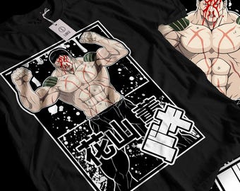 Chemise JACK HANMA, T-shirt Anime série Baki Hanma, chemise Baki le grappin, t-shirts de boxe Manga Yujiro Hanma Baki, chemise Anime, tee-shirt Jack Hanma