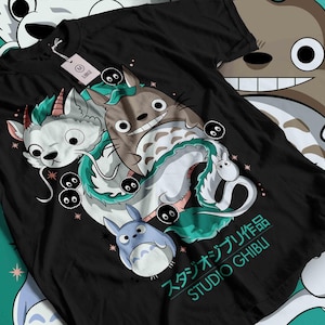Spirited Away Studio Ghibli Hayao Miyazaki Shirt, Ghibli My Neighbor Totoro Shirt, Howl's Moving Castle shirt, Bella Canvas shirt