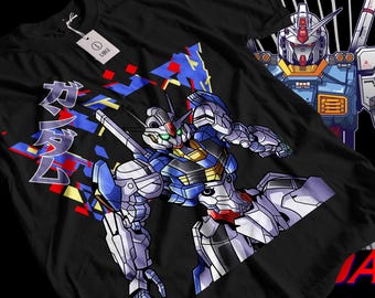 Camiseta unisex de Gundam, camiseta de anime de los 90, camiseta vintage, camiseta para amantes del anime robot, camiseta de anime, camiseta de manga japonesa, camiseta retro de anime de Gundam