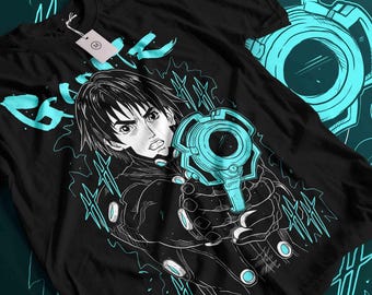 GANTZ アニメTシャツ 厚手コットン ユニセックスTシャツ マンガオタク