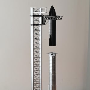 Starship BFR 3D model with Launch Pad High detail model