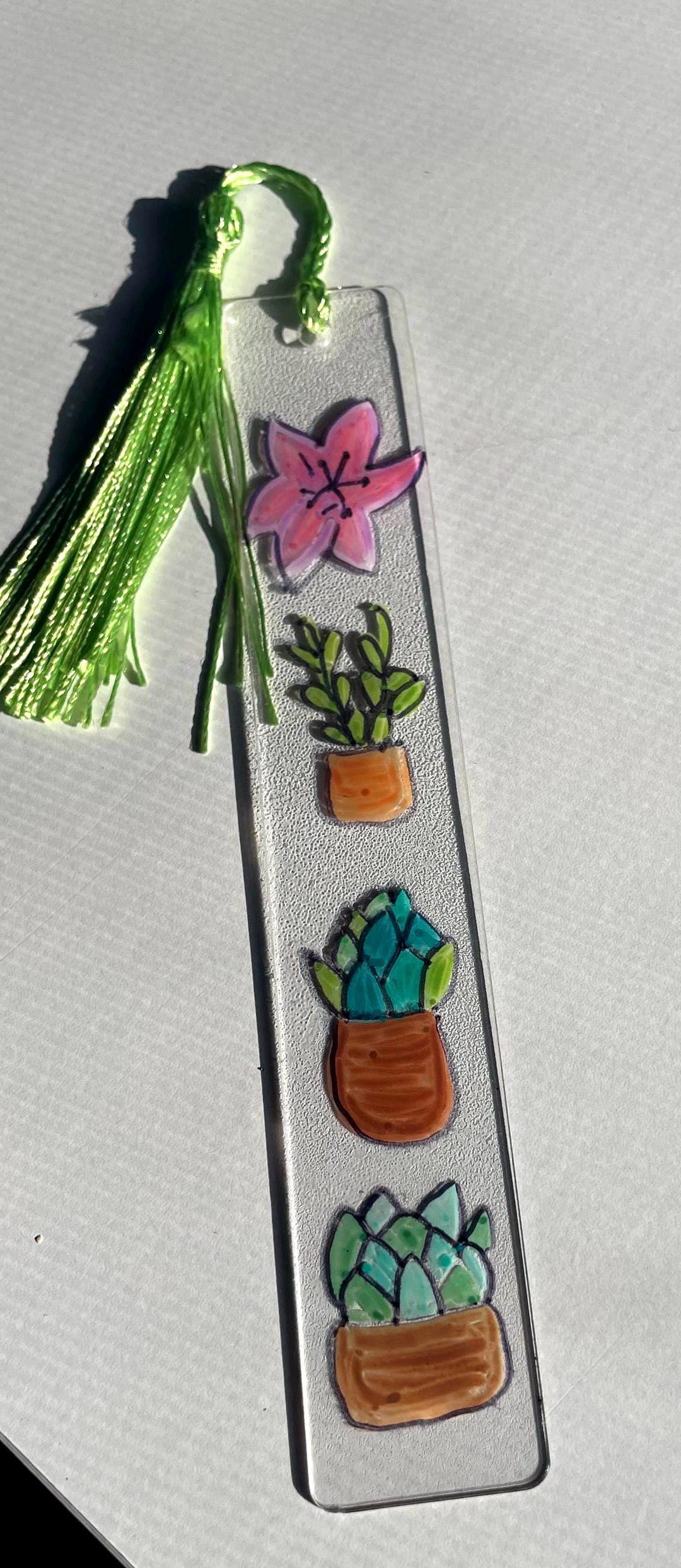 Handmade Mini Bookmark Set: Potted Plants, Book Lover Gift - Etsy