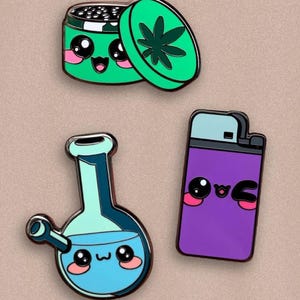 Canna-Cuties : The Adorable Stoner Themed Enamel Pins