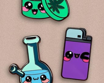 Canna-Cuties : The Adorable Stoner Themed Enamel Pins