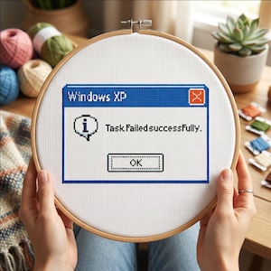 タスクは正常に失敗しました。Windows XP クロスステッチパターン、パターンキーパー対応