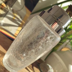 Small WMF cocktail shaker in crackled glass
